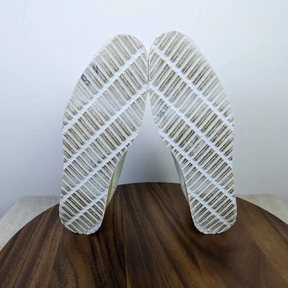 Very Volatile Womens Rainbow Platform Shoes White Lace Up Size 10